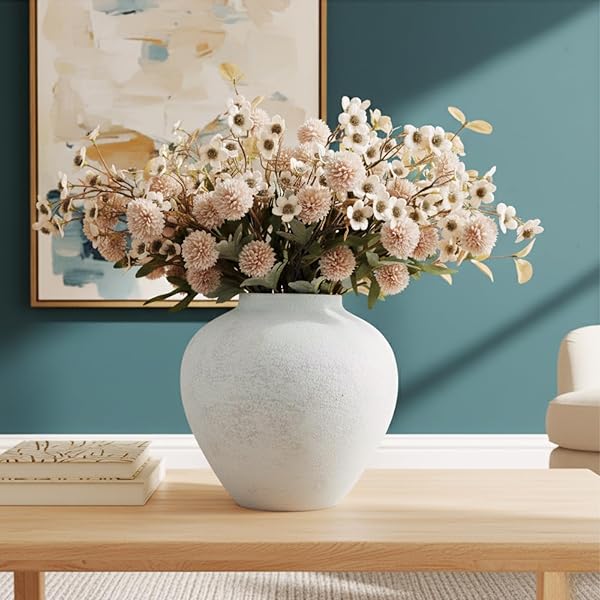 Fresh Summer Table Centerpieces for Bright Seasonal Gatherings 3 Neutral Silk Blooms for Tall Vases