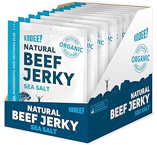 KOOEE! Grass-fed Beef Jerky Classic Sea Salt, 10 Count, Classic Sea Salt