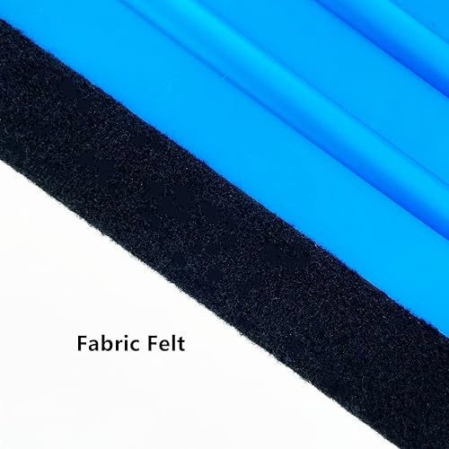 Miniatura 6 de 2 espátulas de fieltro de plástico azul, para quitar burbujas, para película de vinilo de automóvil, gráficos y papel tapiz, raspador de vinilo para
