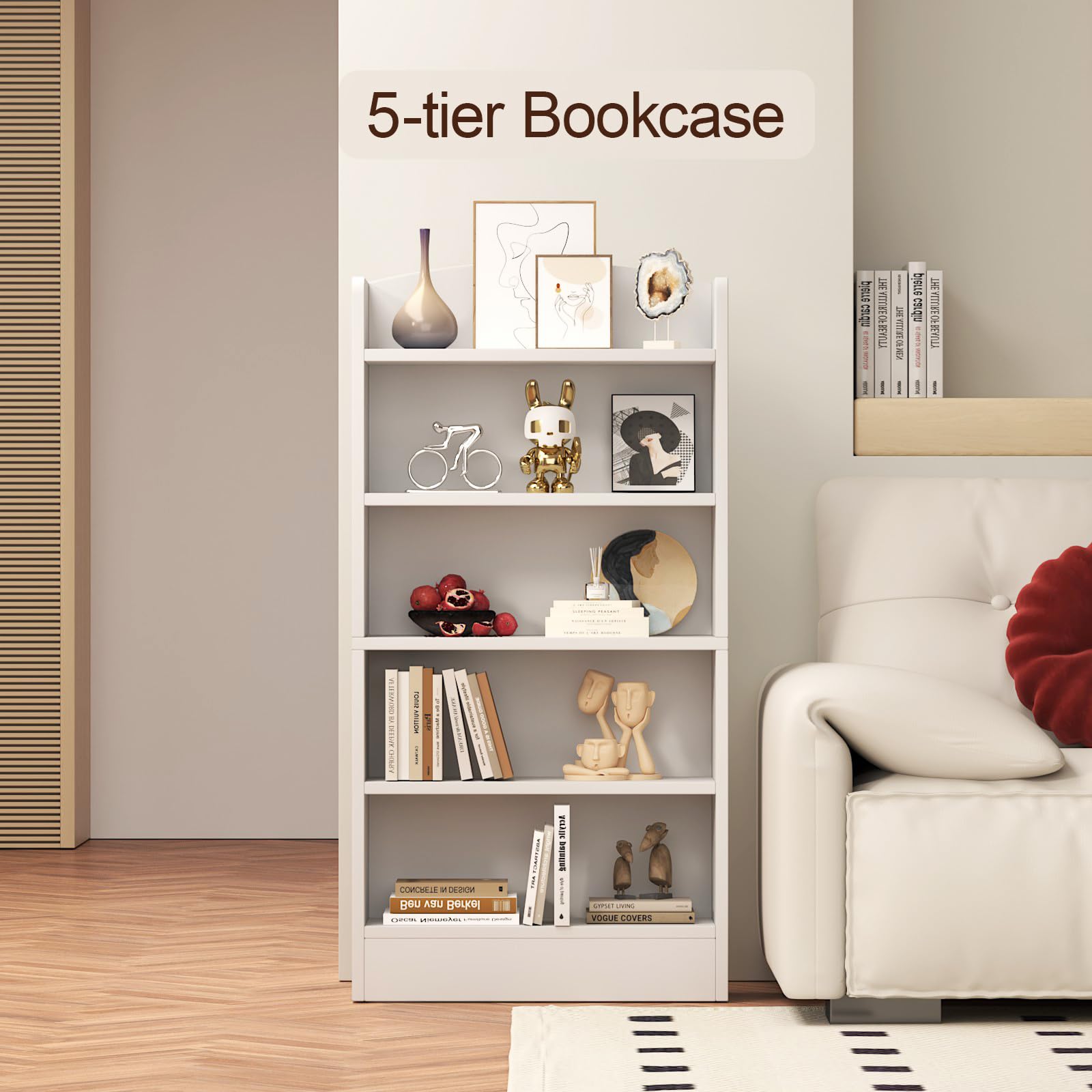 Tall Bookshelves Library Stratton Rich Toffee 98" Tall Bookcase From