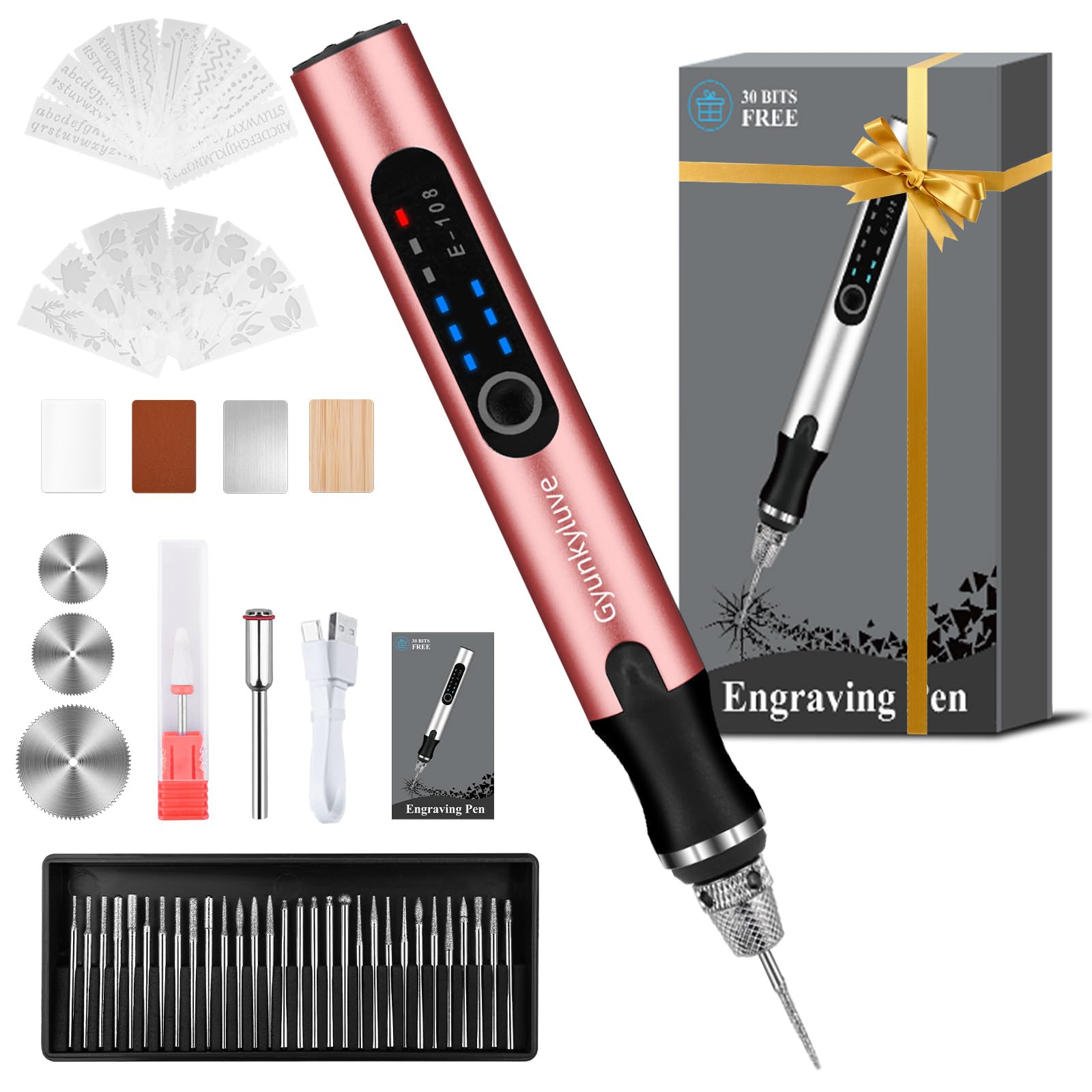 Cordless Engraving Pen,Pink