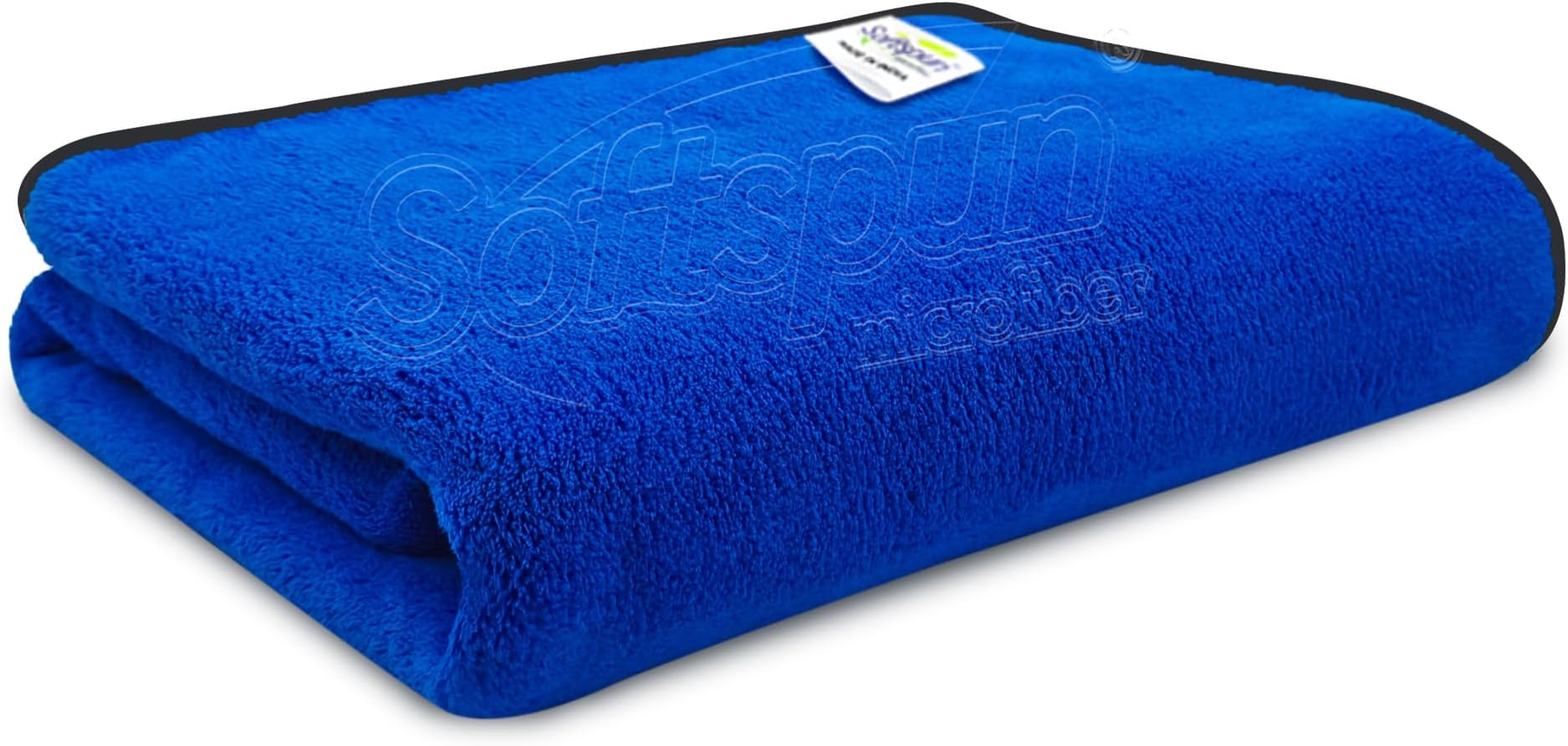 SOFTSPUN Microfiber Bath Towel 1 pc Blue! Ultra Absorbent Super Soft & Lightweight Quick Drying for Men & Women Daily Use Extra Large Size Unisex.