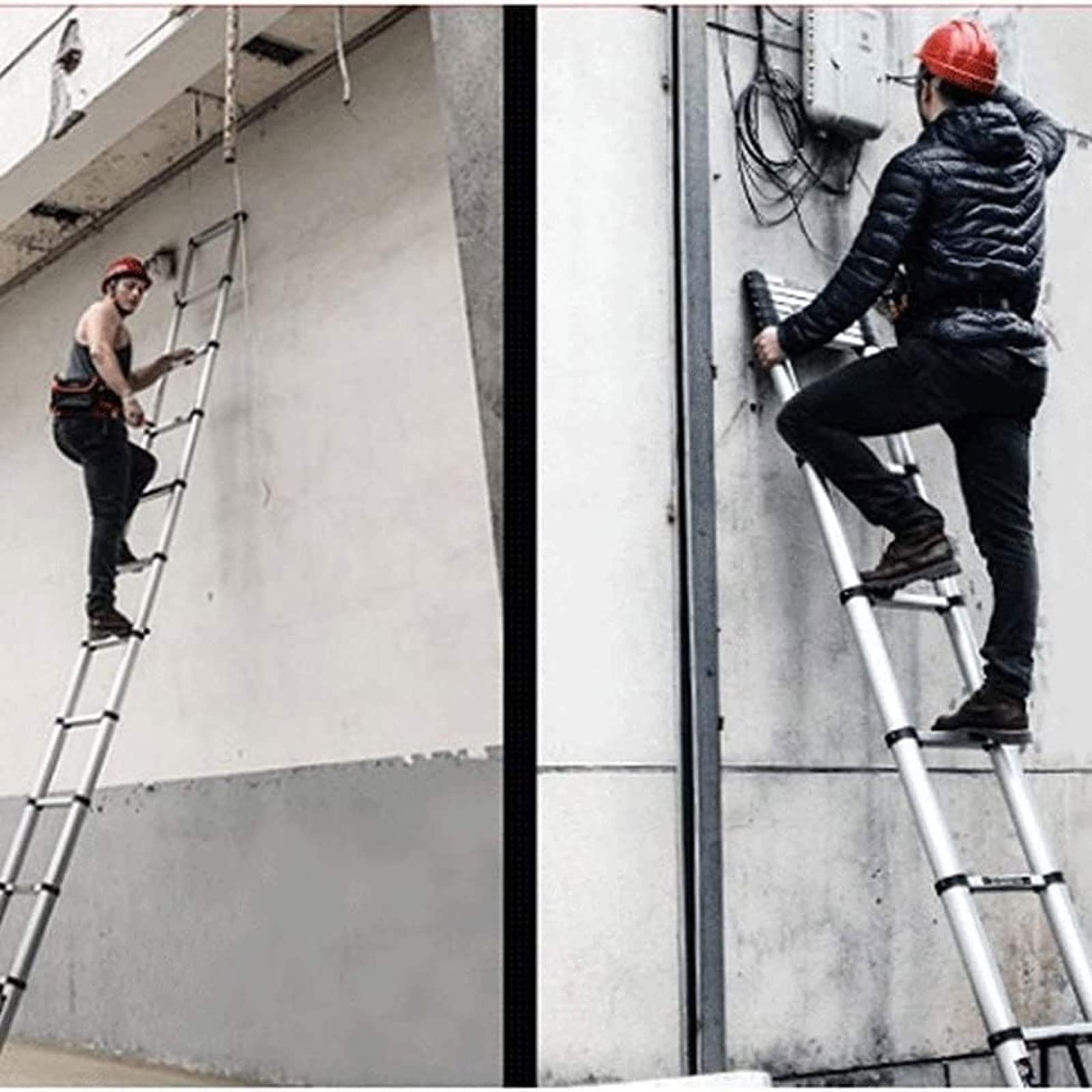 Klappbare Dachbodentreppe An der Wand montierte Treppen, leichte, tragbare Mehrzweck-Klappleitern für Hausarbeiten im Innenbereich und Outdoor-Aktivitäten Dachbodenleiter