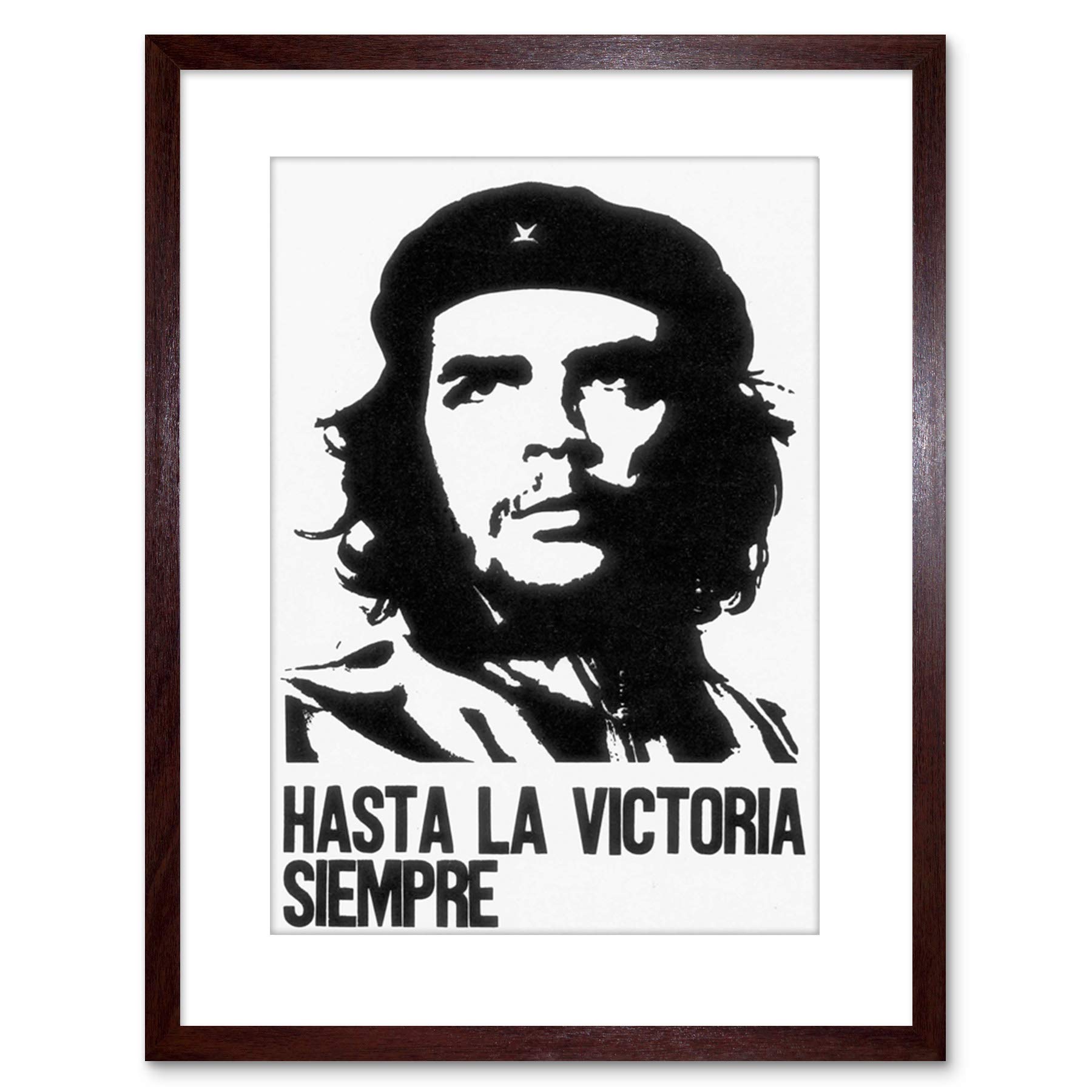 Wee Blue Coo AD CUBA CHE GUEVARA ICON REVOLUTION VICTORY FRAMED PRINT F97X5842