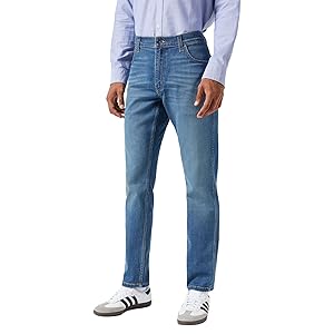Wrangler Jeans Uomo Action Comfort Athletic Fit, Regular Tapered Fit, Tapered Leg