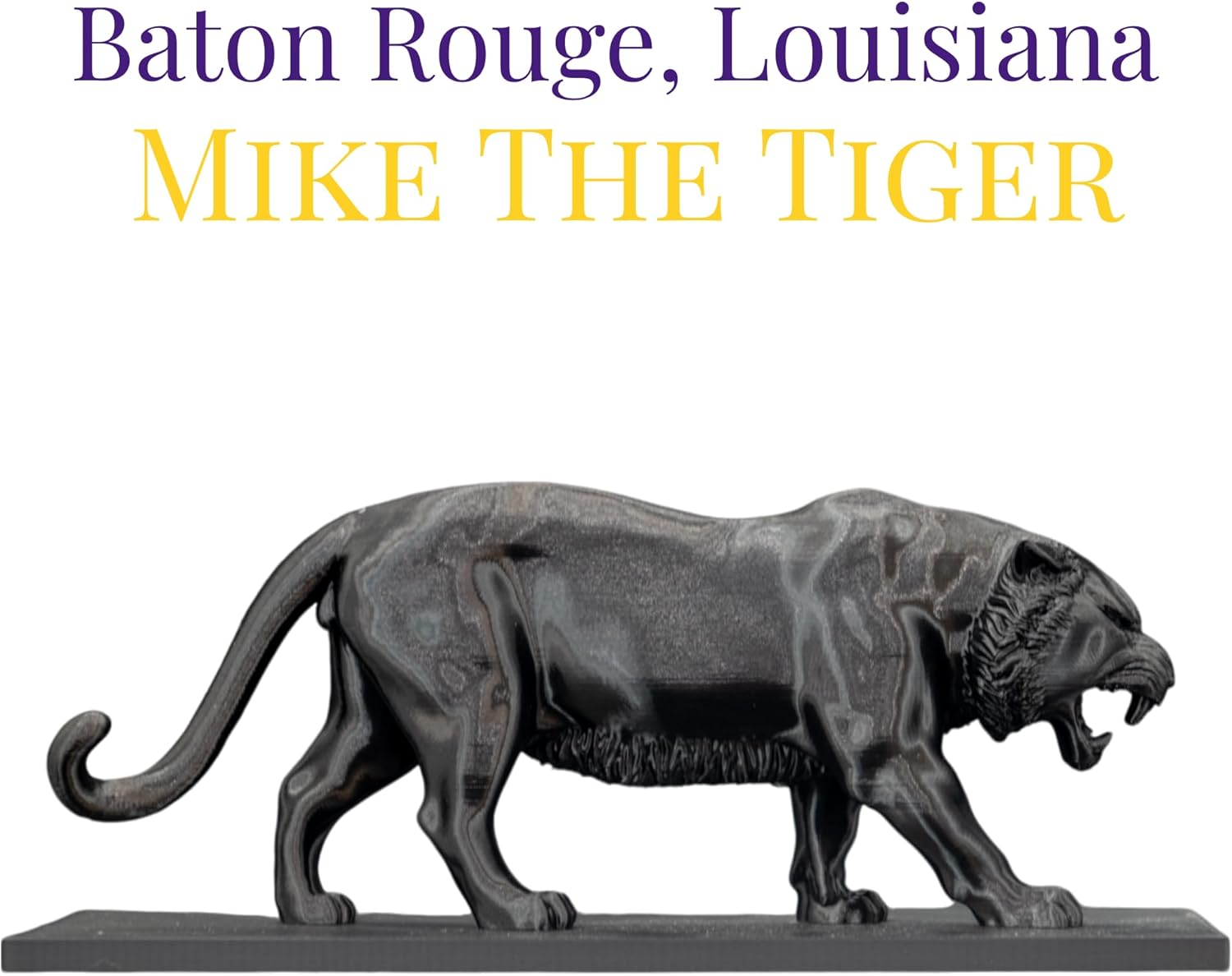 Mike the Tiger statue 3D Replica | Baton Rouge, Louisiana | University Graduation Gift & Fan Memorabilia & Home, Dorm, Office Décor for College Students, Tigers Graduates & Alumni