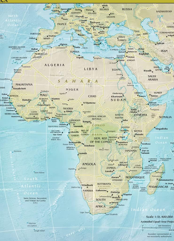 Noah Jigsaw Puzzle Map Africa 1000 Pieces