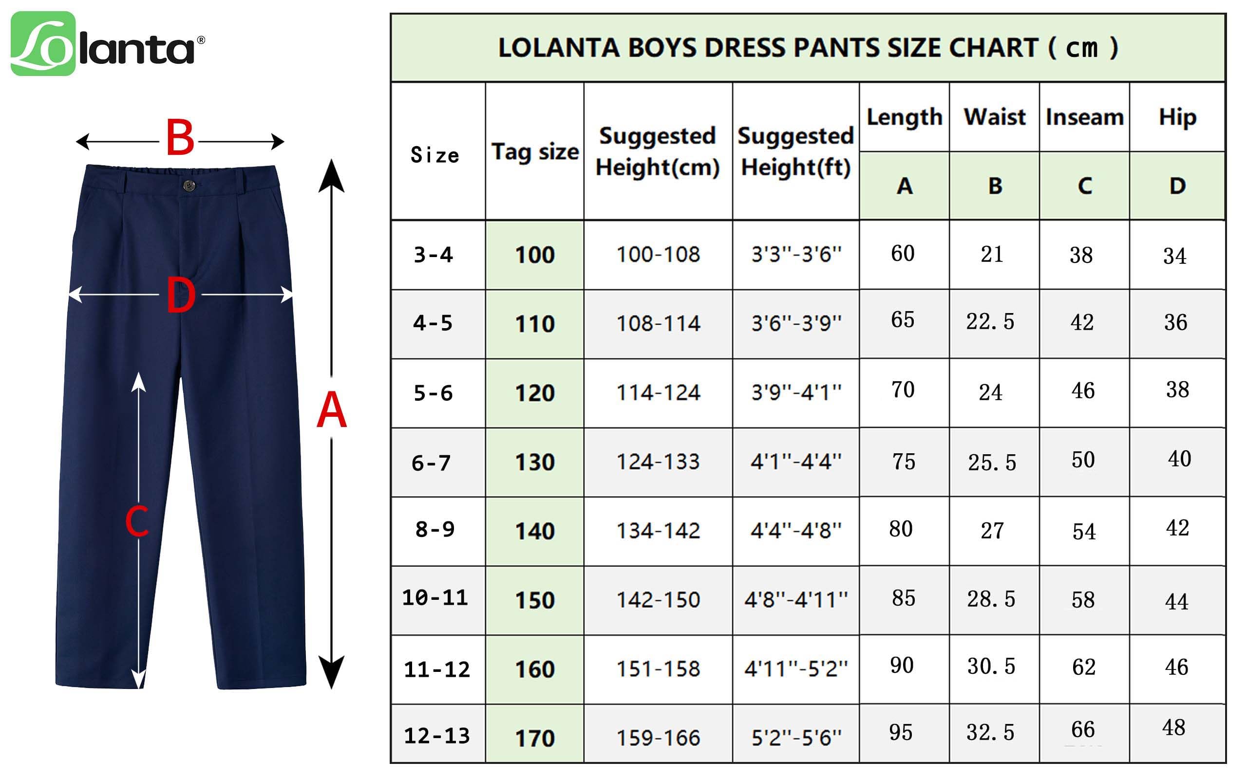 LOLANTA Pantalons School Garçons, Pantalons Habillés Cérémonies Enfants, Tenue Formelle pour École Uniforme et Fêtes, Coupe Robustes à Taille Adjustable, Marine, 12-13 Ans