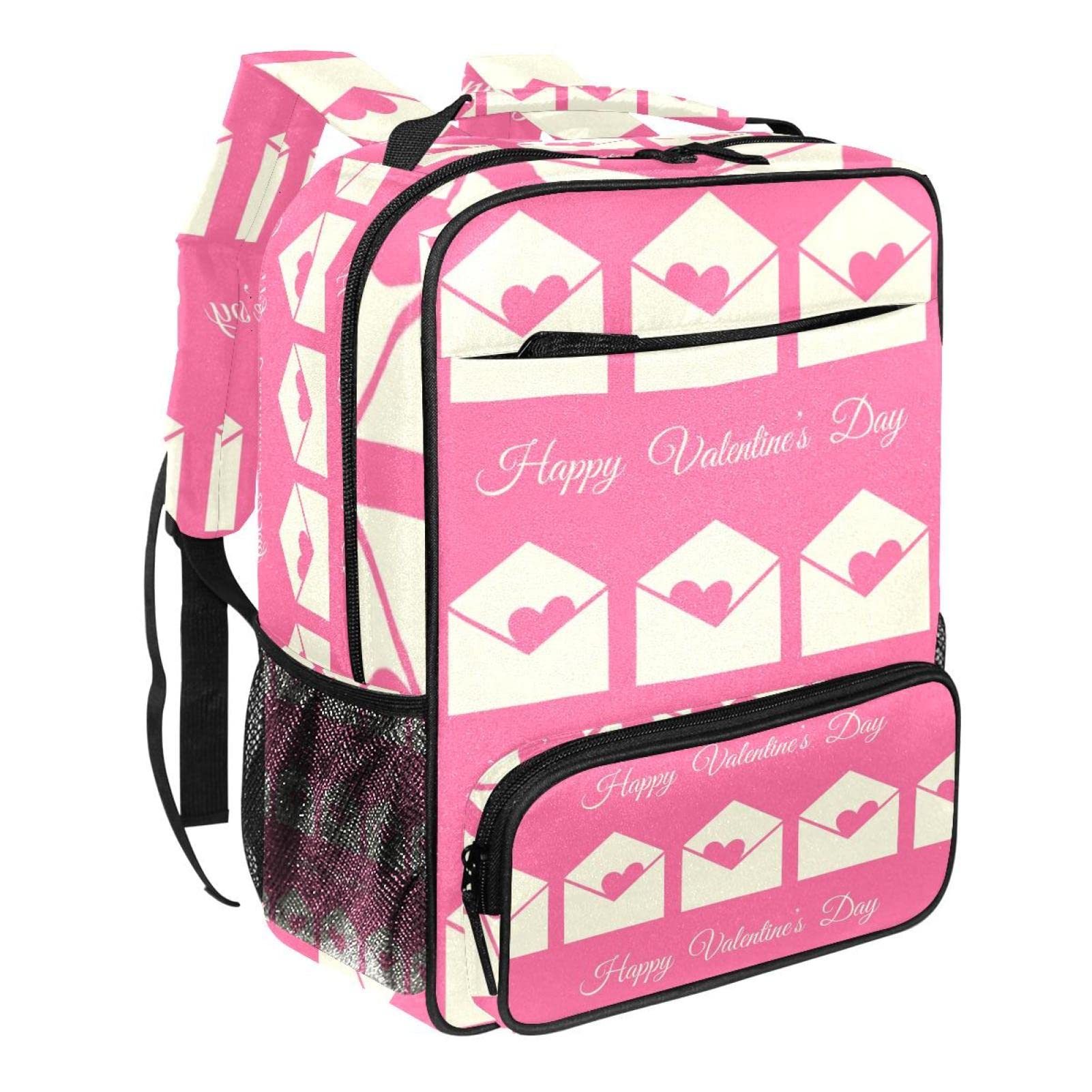 Stampa Zaino Camping Daypack per Ragazza Ragazzo Scuola Viaggio Leggero Bookbag San Valentino Vacanze, Colore 1, Taglia unica