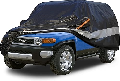 Funda para automóvil SUV de ajuste personalizado para Toyota FJ Cruiser 2006-2017, 100% impermeable, transpirable, para exteriores, protección disponible en Yaxa El Salvador