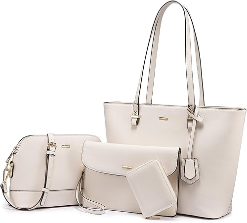 Bolsas para mujer bolsa grande tipo tote bolsa para llevar del hombro y bolsa de mano 3 piezas Bolsas para mujer bolsa grande tipo tote bolsa para llevar del hombro y bolsa de mano 3 piezas