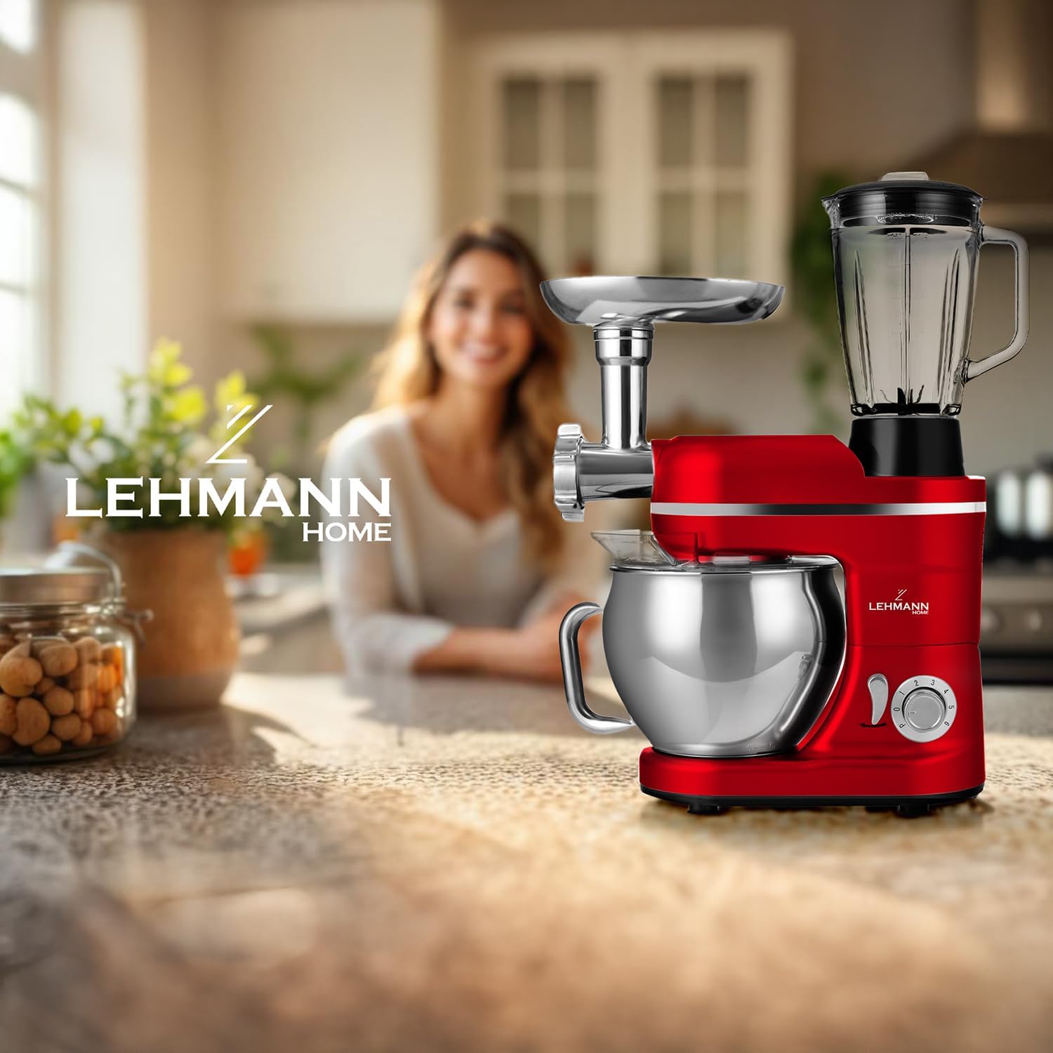 LEHMANN 3-in-1 Kitchen Machine in a modern kitchen setting