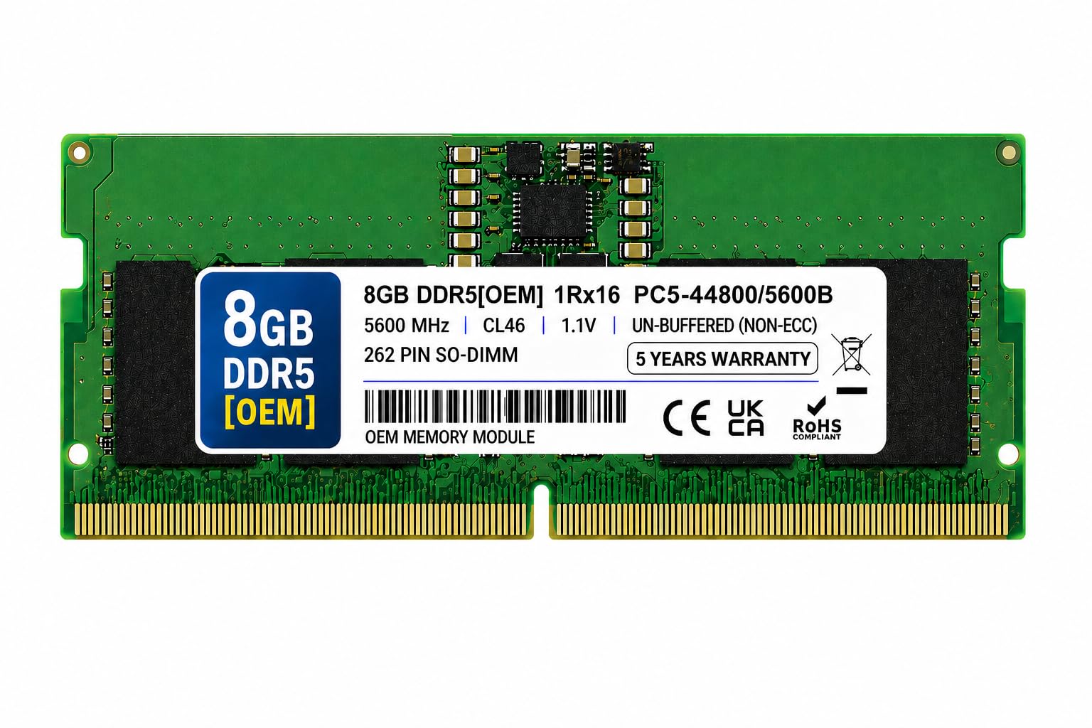 Amazon.in: Buy 8GB DDR5 5600MHz OEM Laptop RAM Compatible with