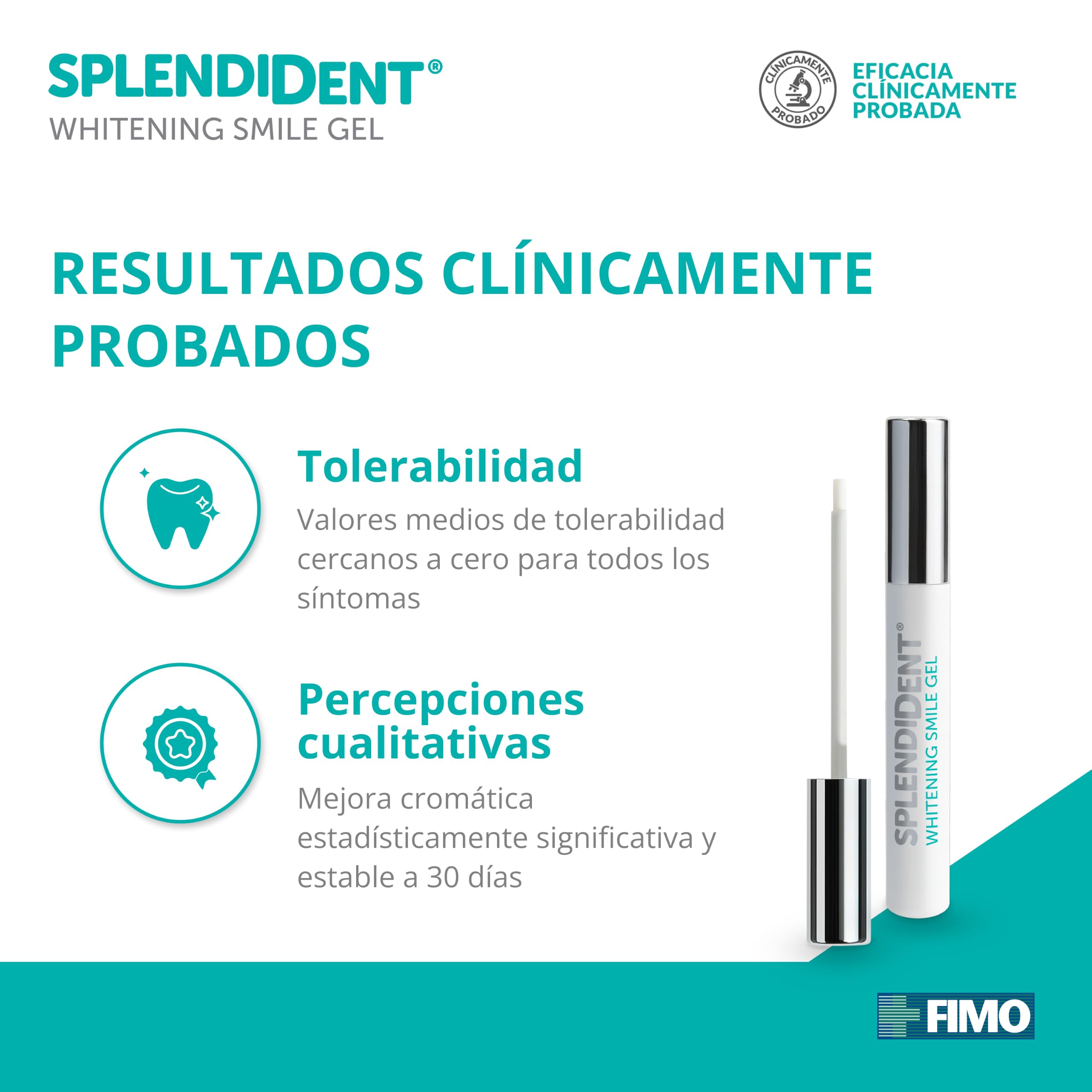 Gel blanqueador dental - Fórmula avanzada con PAP, aplicación sencilla y precisa