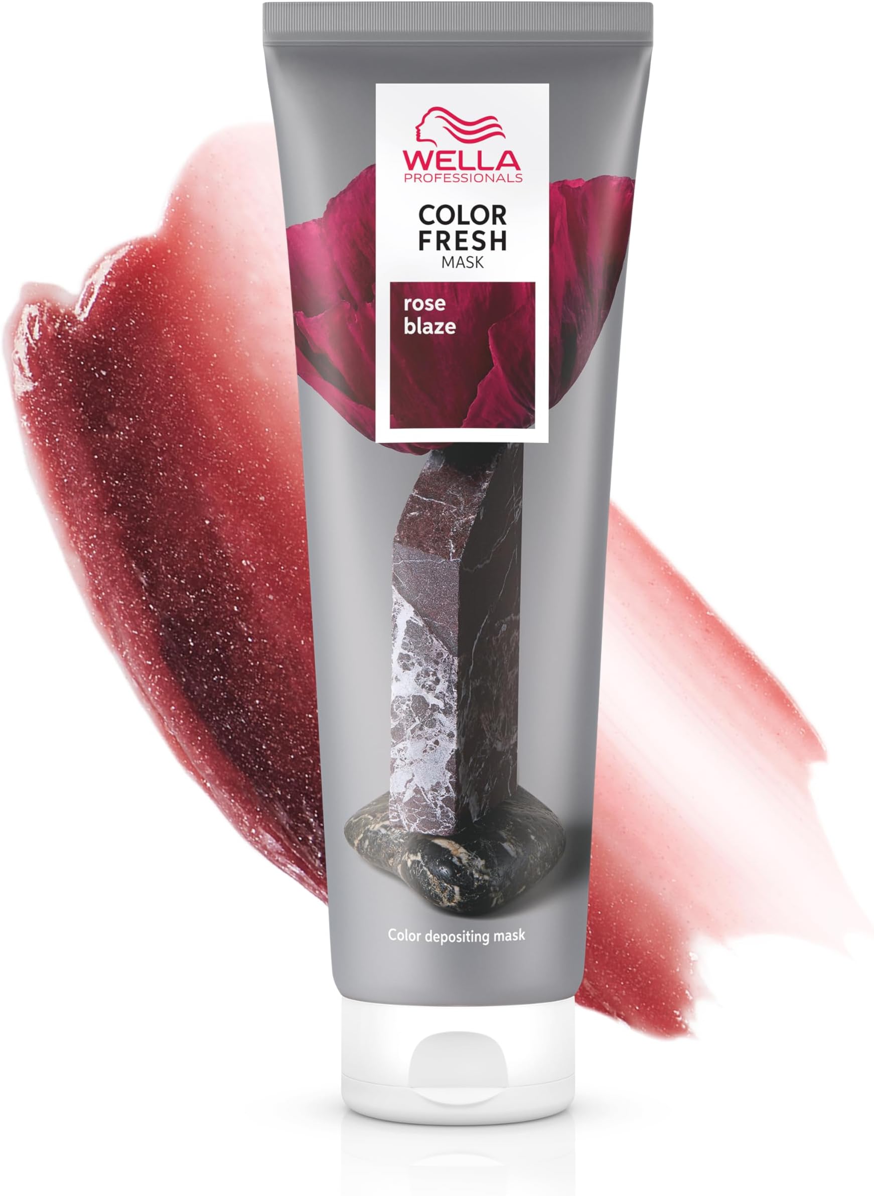 Wella Professionals Color Fresh Mask, Temporary Hair Color Mask, Revive & Refresh Hair Color, Rich Pigment Formula, Hydration and Smoothness with Argan Oil, Shade Red, Red Hair Color, 150ml