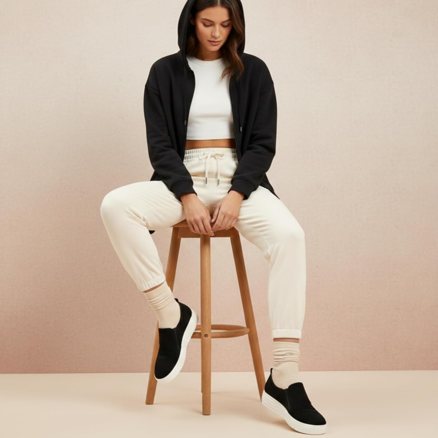 CUSHIONAIRE Women's Nissa Casual Zipper Slip on with +Memory Foam & Wide Widths Available - Image 3