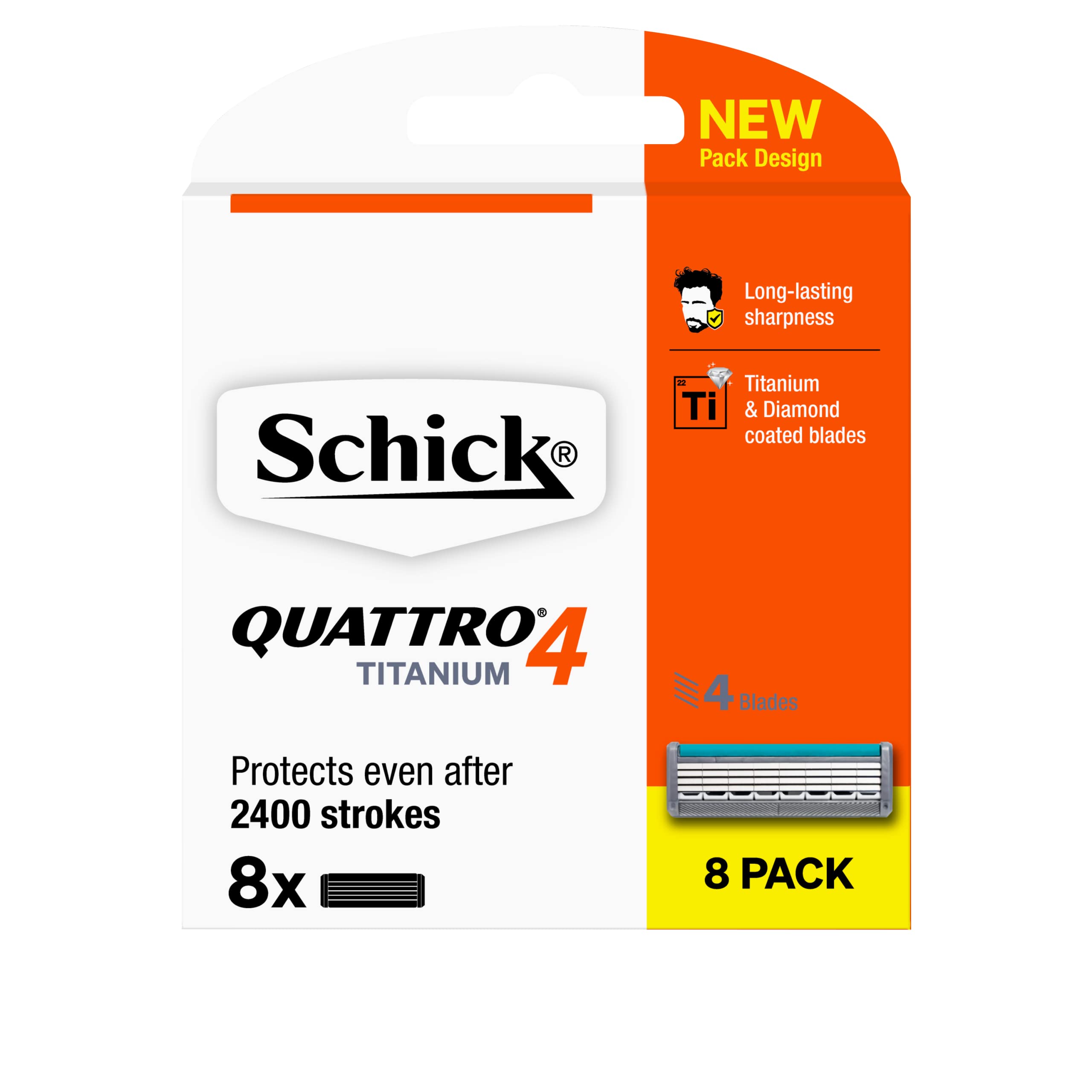 SCHICKQuattro Titanium Refill X8