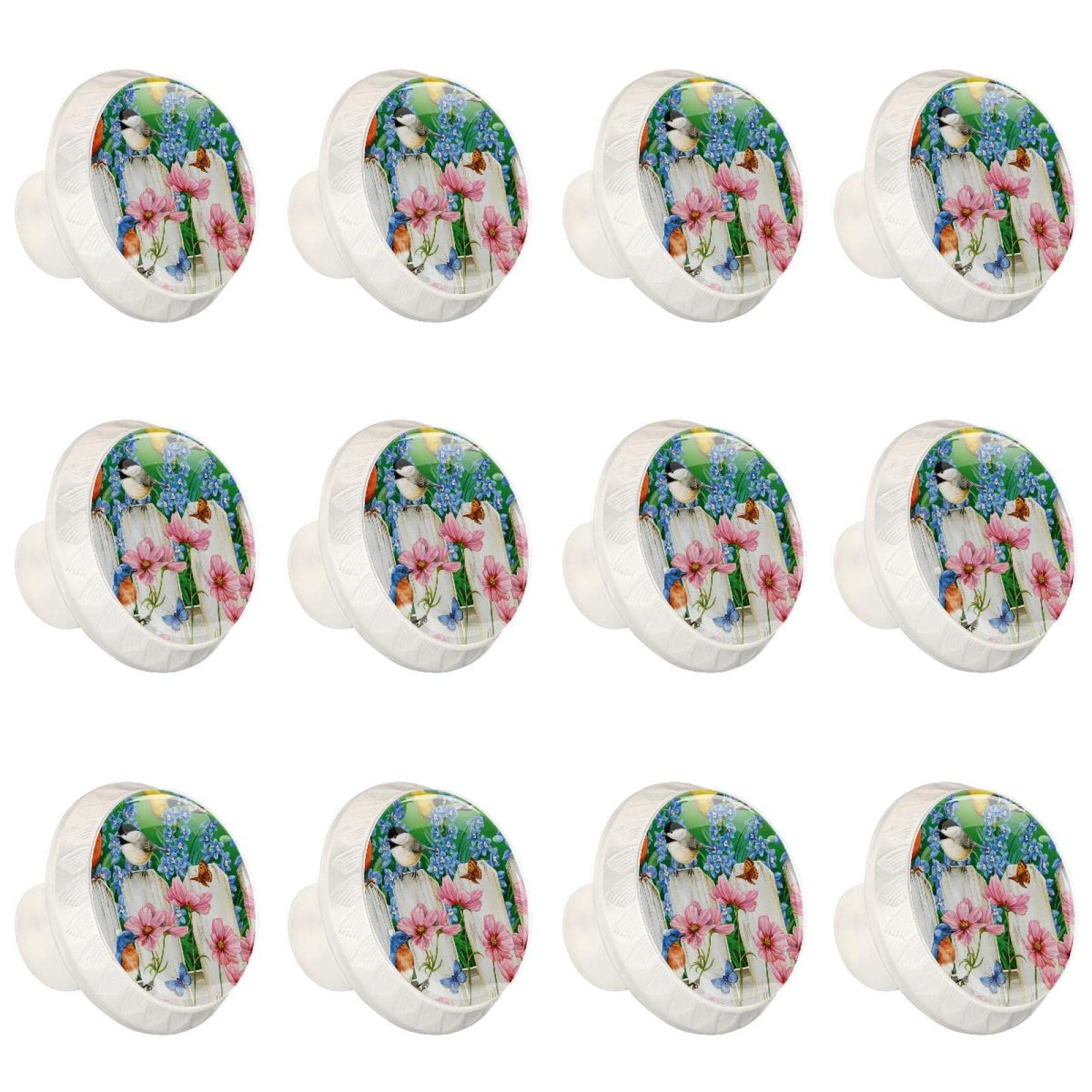 Boutons de meuble motif jardin pour remplacer des poignées de placard usées