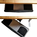 Plateau pour clavier avec hauteur et inclinaison réglables pour bureaux debout et plateaux de bureau de faible profondeur