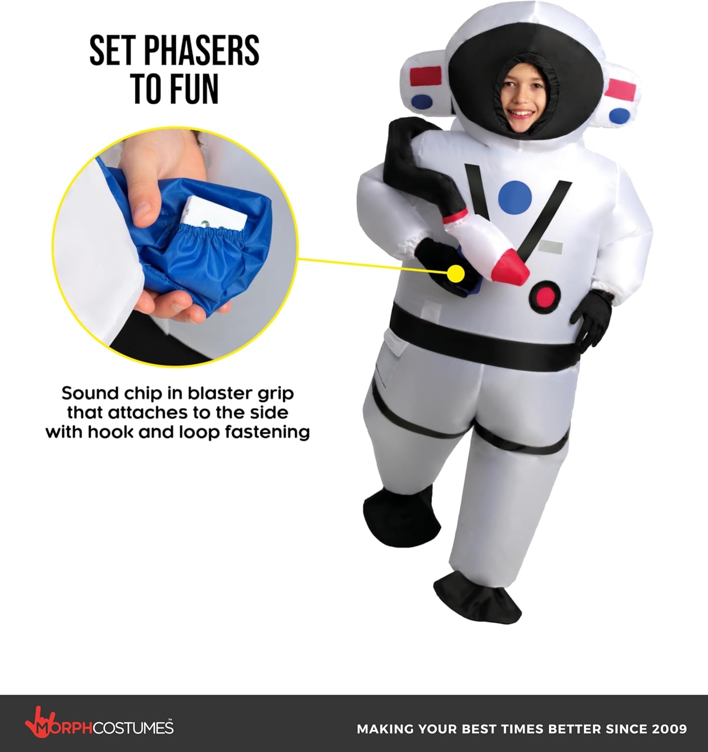 Morph Inflatable Astronaut Costume Kids, NASA Space Suit Kids, Blow Up Astronaut Costume, Inflatable Astronaut Space Costume