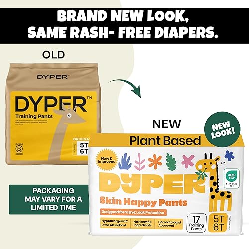 Miniatura 2 de DYPER - Pantalones de entrenamiento para niños pequeños con estilo pull-up para niños y niñas, protección de día y durante la noche - Fabricado con