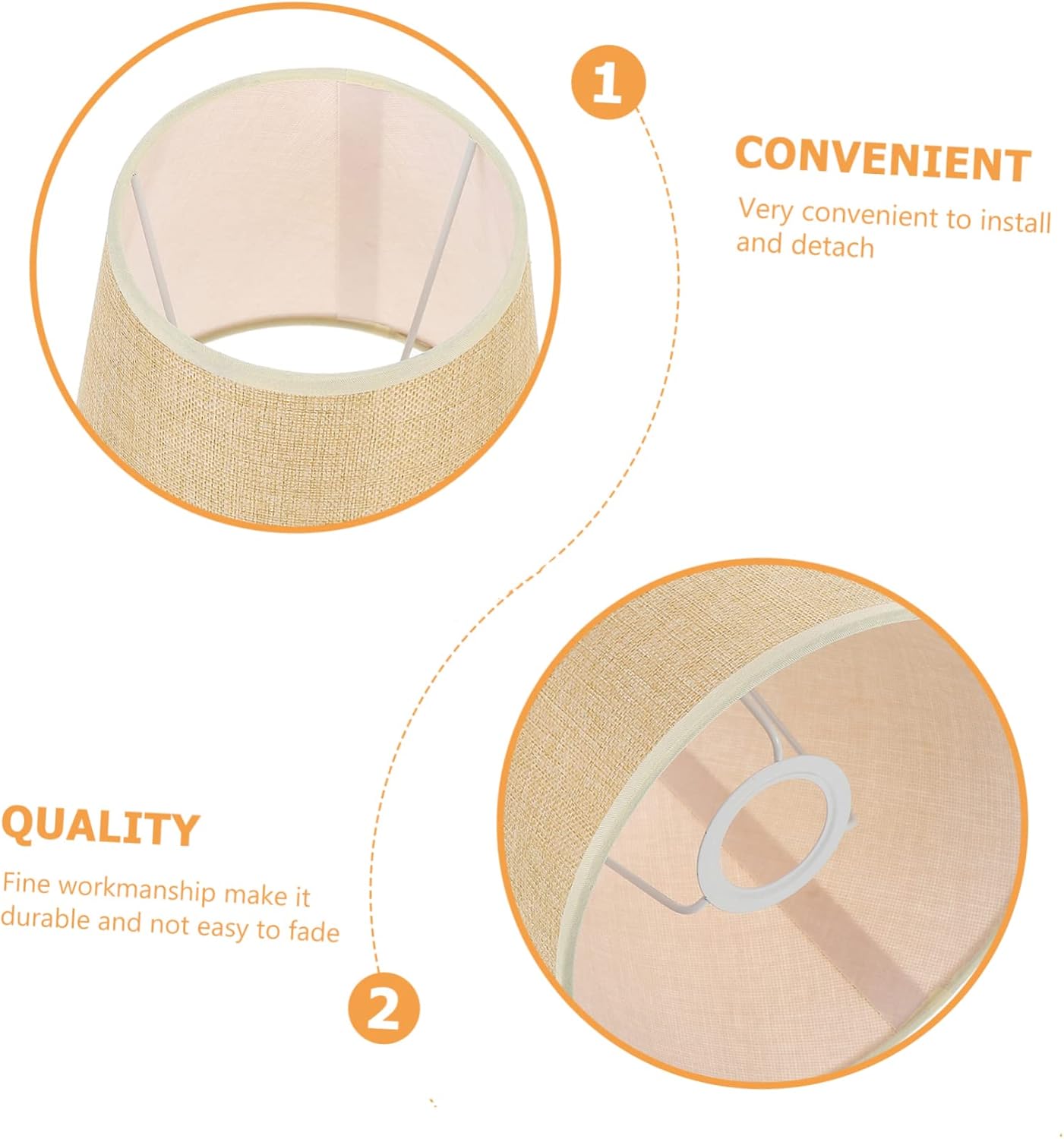 BESTOYARD Lampshade Small Lamp Shade Drum Table Lamp Shade Light Bulb Cage Guard Floor Lamp 7.4 In Fabric Light Shades Rattan Lamp Shade Rustic Burlap Lamp Shade E27 Light Kit Iron Protection