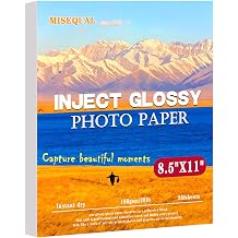 38Sheets Glossy Photo Paper Instant Dry 8.5 x 11in Brochures Cards