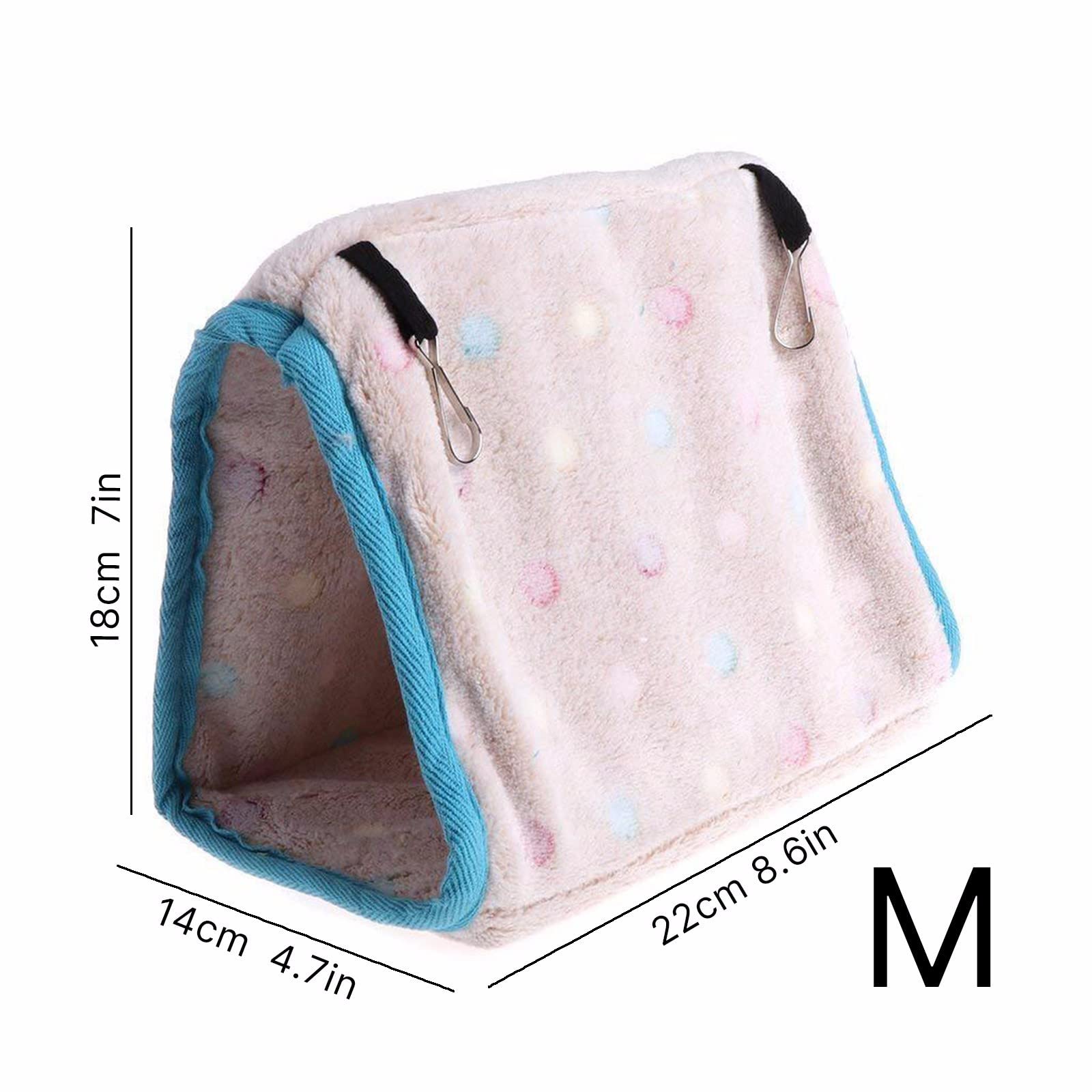 Nido de pájaros, Casa Nido de Pájaro Jaulas Pájaros Nidos Mascotas Loro Hamaca Cama Colgante Peluche Cálida Invierno Jaula Tienda AS(A,M)