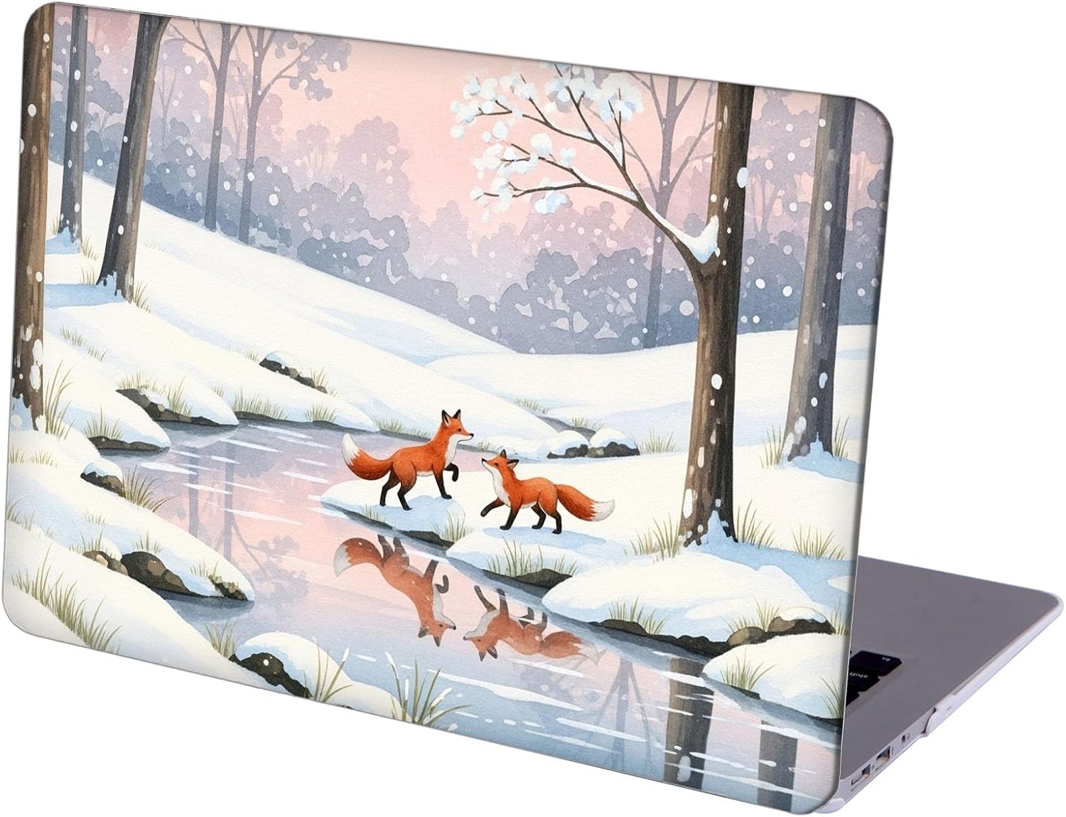 Compatible with MacBook Neo 13-inch, Hard Shell Case with Keyboard Cover and Screen Protector (A3404 A18 Pro chip, 2026 Release) - Red Fox MC22673