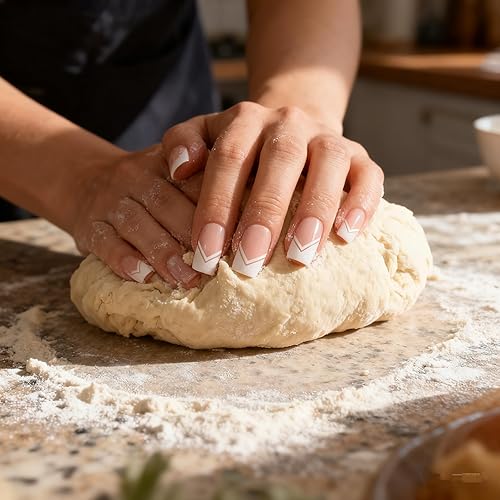 Miniatura 34 de Uñas postizas a presión de longitud media, uñas postizas marrones, cobertura completa, uñas postizas cortas, uñas postizas, uñas postizas diarias