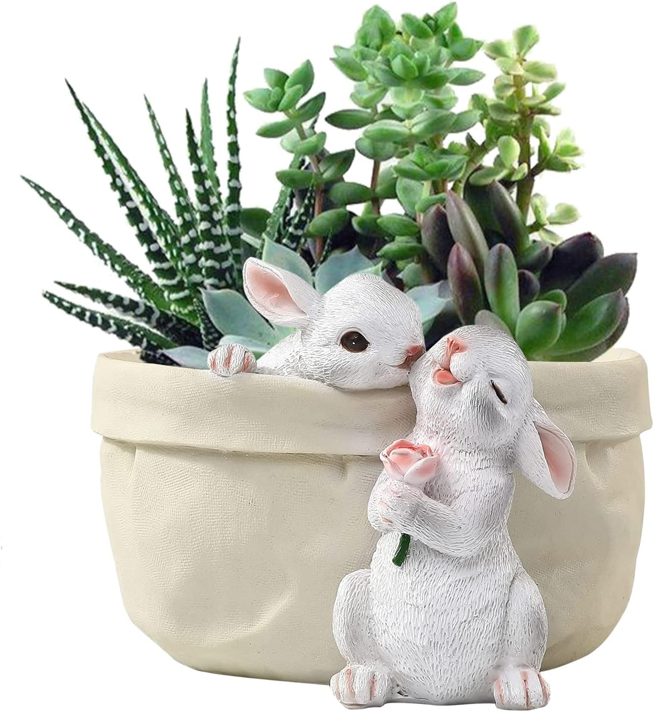 Resin Rabbit Succulent Pots,Cute Bunny Planter