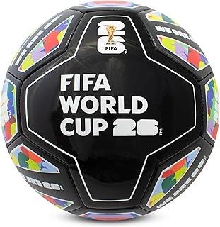 Officially Licensed FIFA World Cup 2026 Size 5 Spectrum Football - Training Ball with Trophy Design & Host Nations Graphics, Football Gifts for Boys - FIFA World Cup 2026 Design