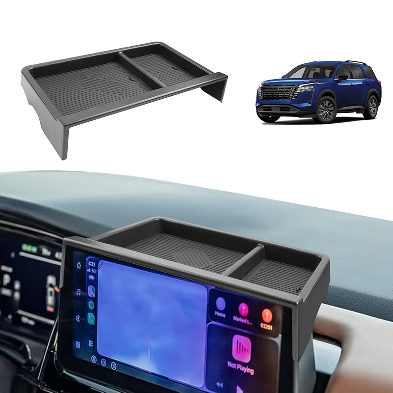 Organizador de Painel Atrás da Tela para Nissan Pathfinder 2026 ECOZEN em ABS para Tela de 31,2 cm