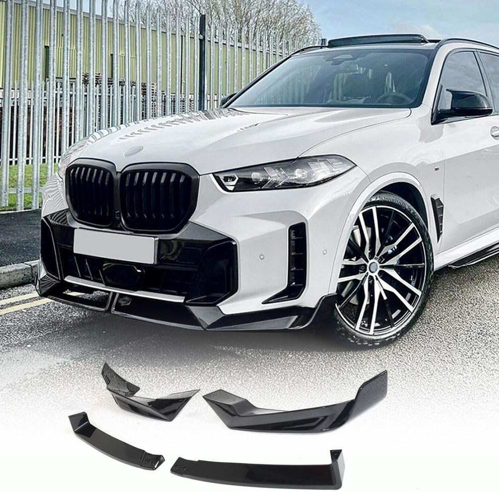 X5 G05 Front Lip for BMW X5 G05 LCI M Sport 2023-2025 ABS Gloss Black Front Bumper Lip Chin Spoiler Splitter Protector Factory Outlet(4pcs/Set)
