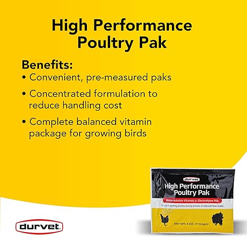 Miniatura 2 de Durvet 108466 Paquete de aves de corral de alto rendimiento, 4 onzas, 4 onzas (paquete de 1)