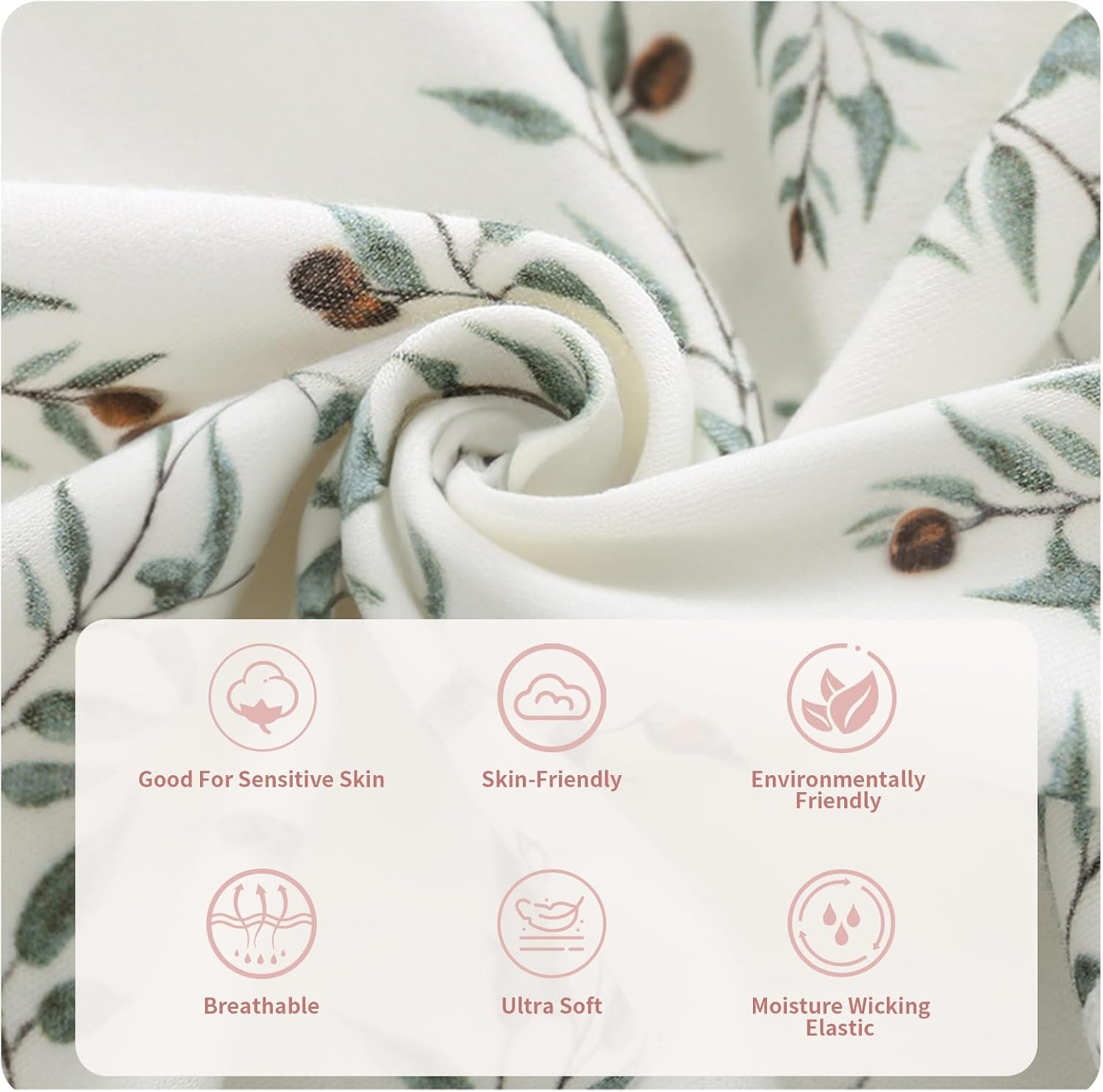 100% Organic Cotton Soft Baby Pant Sets for Boys and Girls Unisex, Long Sleeve, 0-3T - Image 4