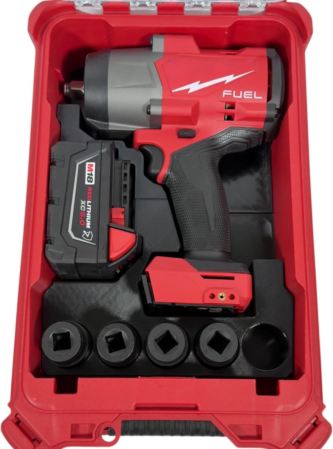 M18 Fuel High Torque 1/2in Impact 2967-20 Liner Insert for Packout Compact Organizer Model 48-22-8435, Organization for Impact Wrench, M18 Battery and Sockets