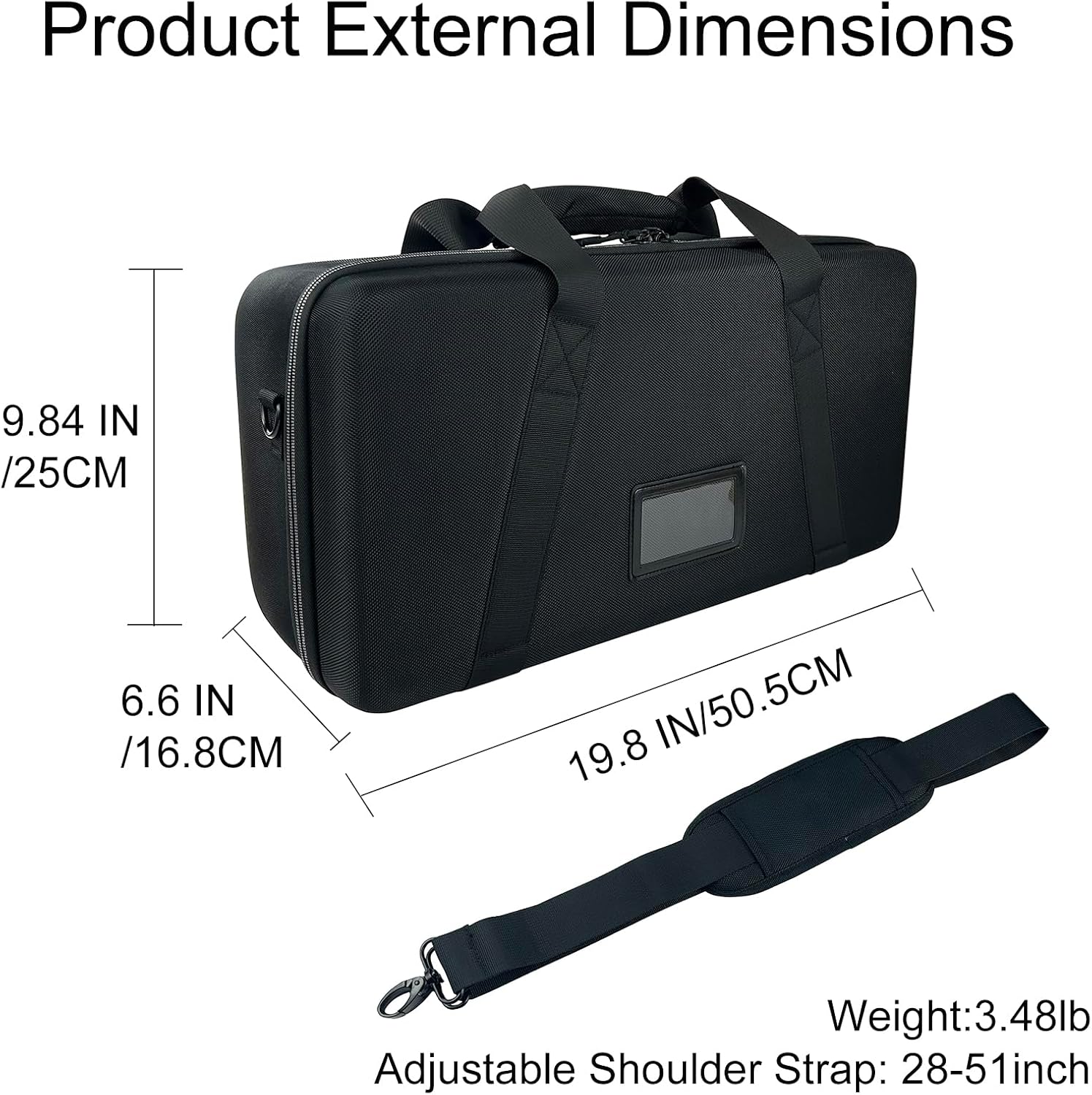 Hard Weatherproof Customizable Camera Case with Foam Insert for Professional Photography Gear, Lenses, Drones & Tripods, Electronic instruments, car repair tools(19*9.25*4.8inches" Interior)