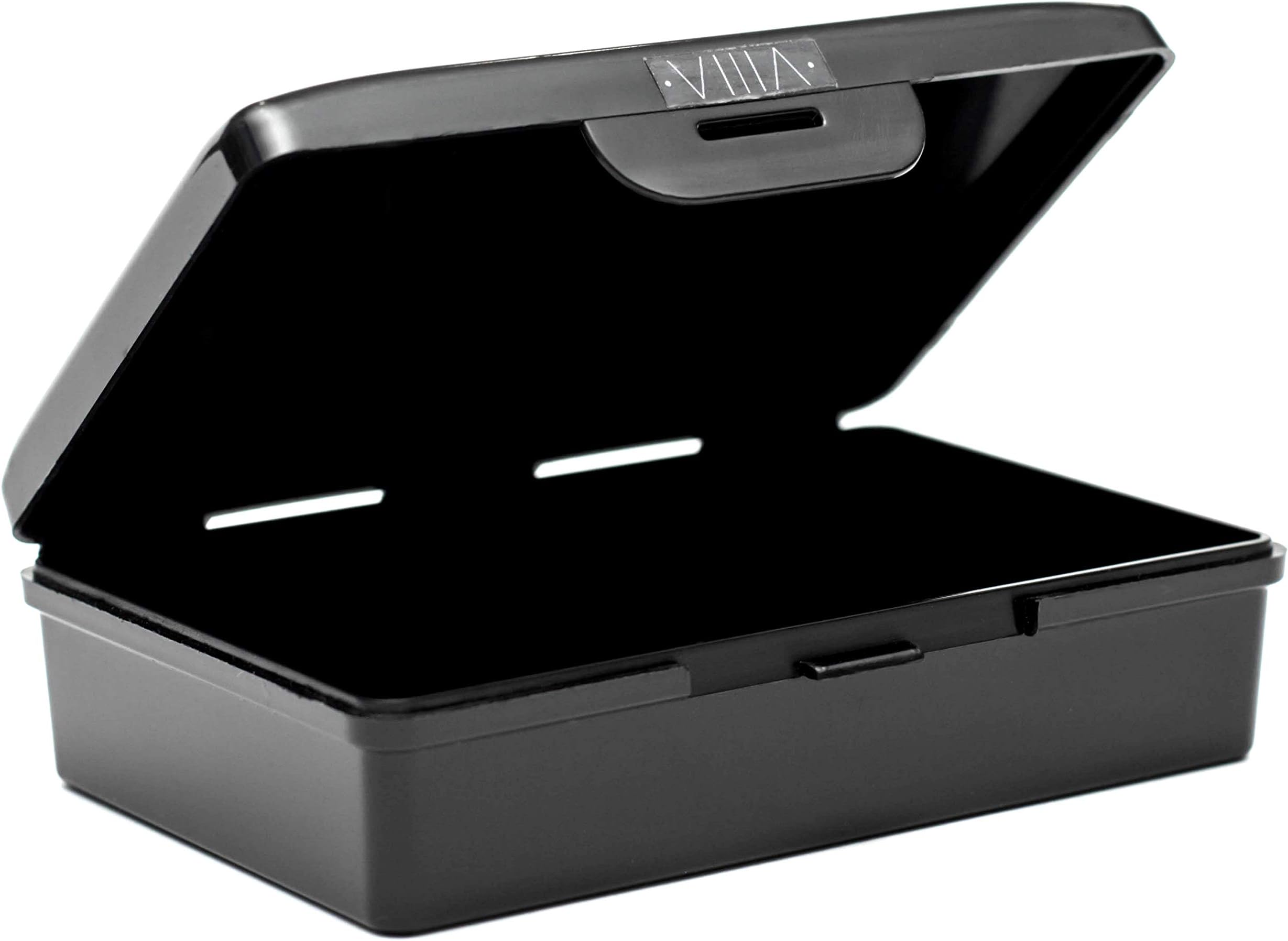ViiiA Travel Bar Soap Case Holder USA Made BPA & GMO Free (Single, Jet Black)