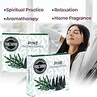 Vista 124 de TRUMIRI Copal Incense Cones - Total 20 Cone Incense - Dual Pack of 10 Insence Cones - Incense Cones Scented - Cone Incense Scents - Insense Cones