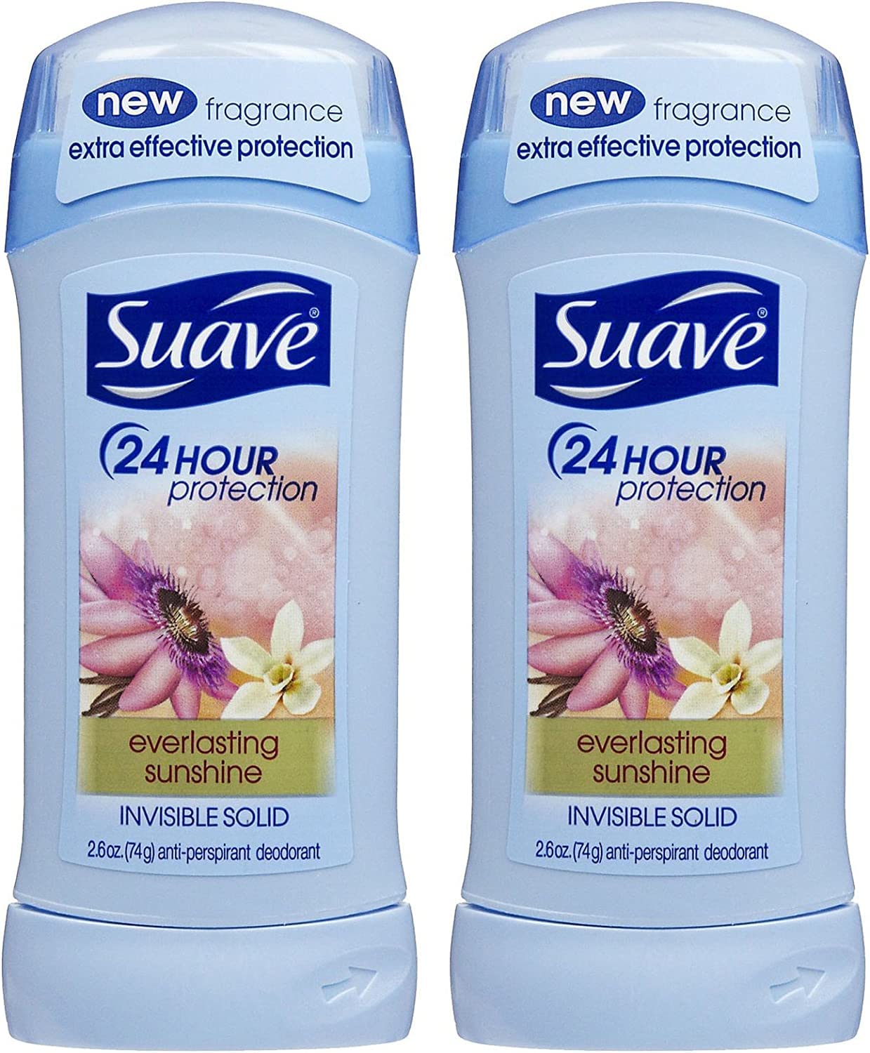 Suave Deodorant 2.6 Ounce 24Hr Sweet Pea & Violet Invis. Solid (76ml) (6 Pack)