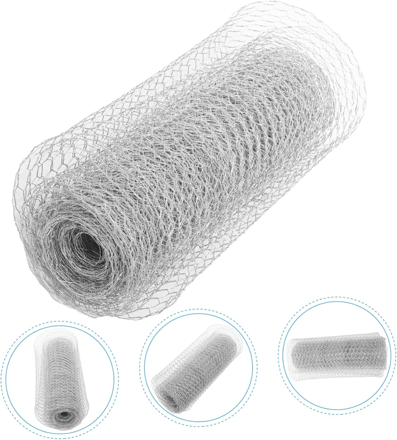 1roll DIY Garden Wire Net Fencing for Poultry and Garden Use Hexagonal Wire Mesh Sturdy Construction for Protection