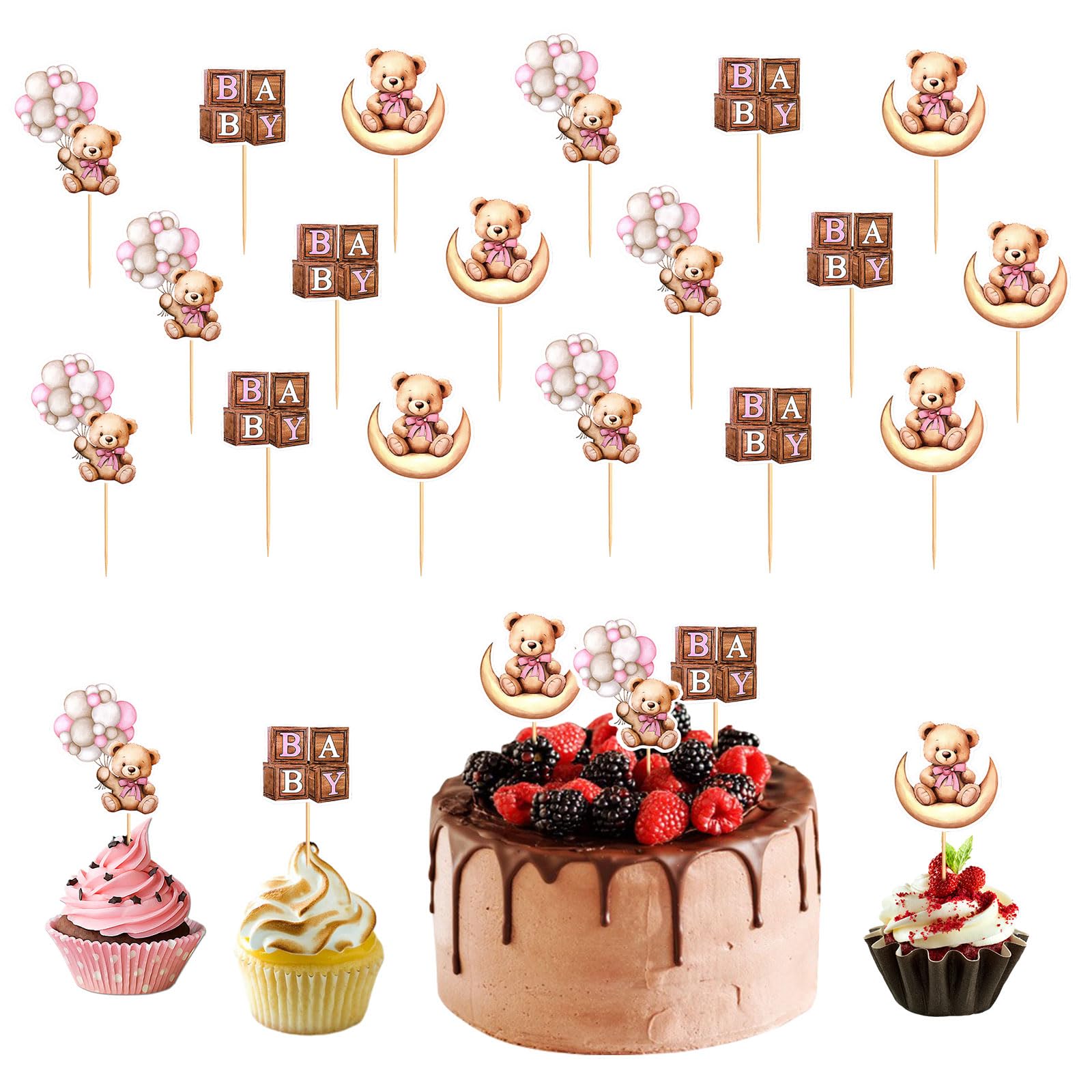 Decorazioni Torta A Tema Pompiere - Set 18 Pezzi Con Topper, Figure E Bandierina Per Compleanno Bambini