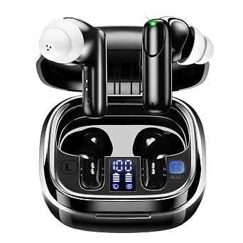 Digital Hearing Aids,Samildanach Noise Cancelling Hearing Amplifiers for Seniors with Bluetooth,Rechargeable Hearing earbuds with Crystal Clear Sound, and LED Power Display