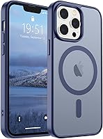 Vista 551 de SUPFINE - Funda magnética para iPhone 13 Pro Max (compatible con MagSafe), (protección contra caídas de grado militar de 10 pies), delgada, Negro