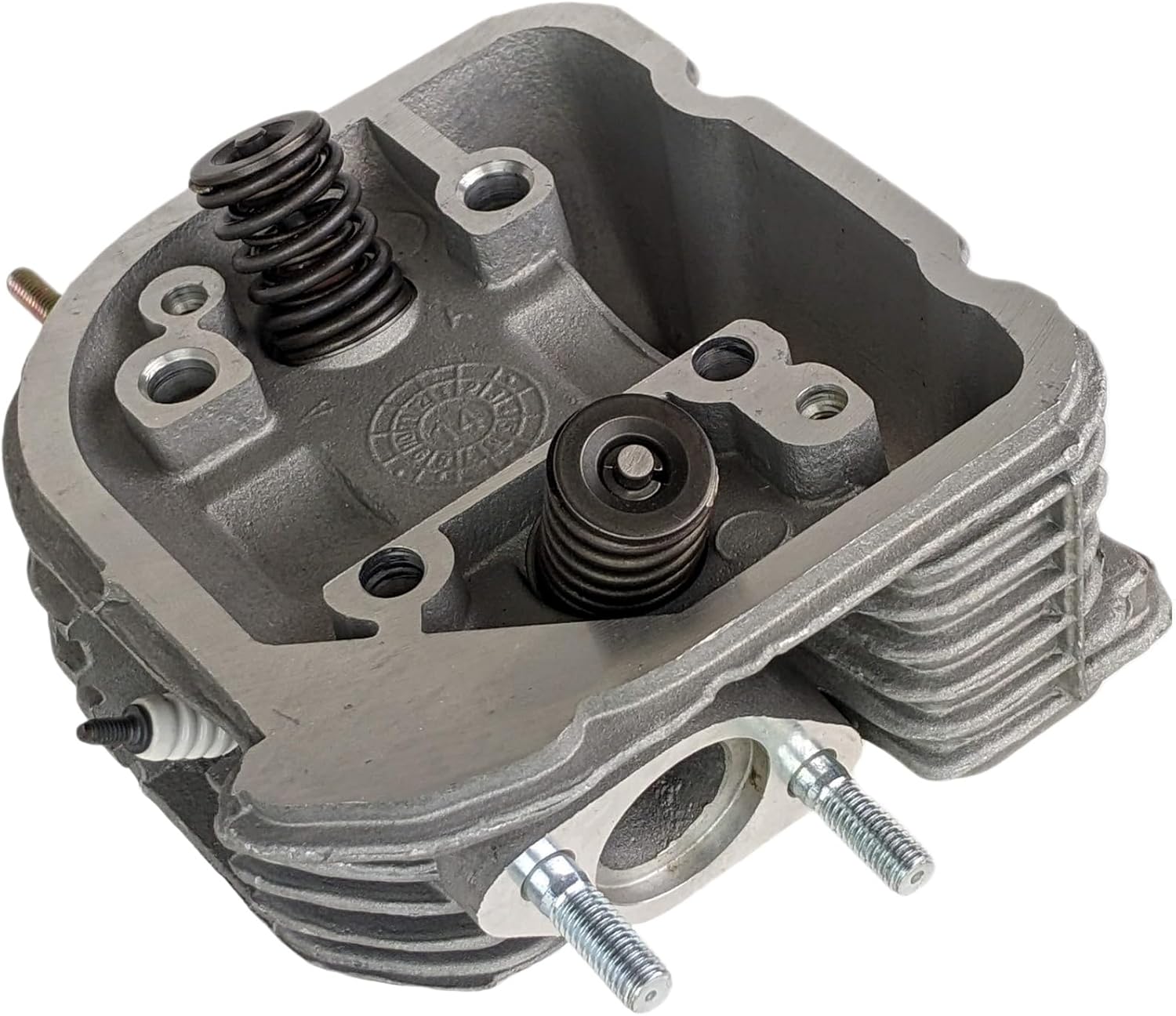 RedCap 170cc Gy6 61mm Big Bore Cylinder Head Assembly for Gy6 169cc & 200cc Engines TANK 200, TaoTao Bull 200 With 57mm Stud Spacing - Type K-block Superiority (Engine LF161QMK)