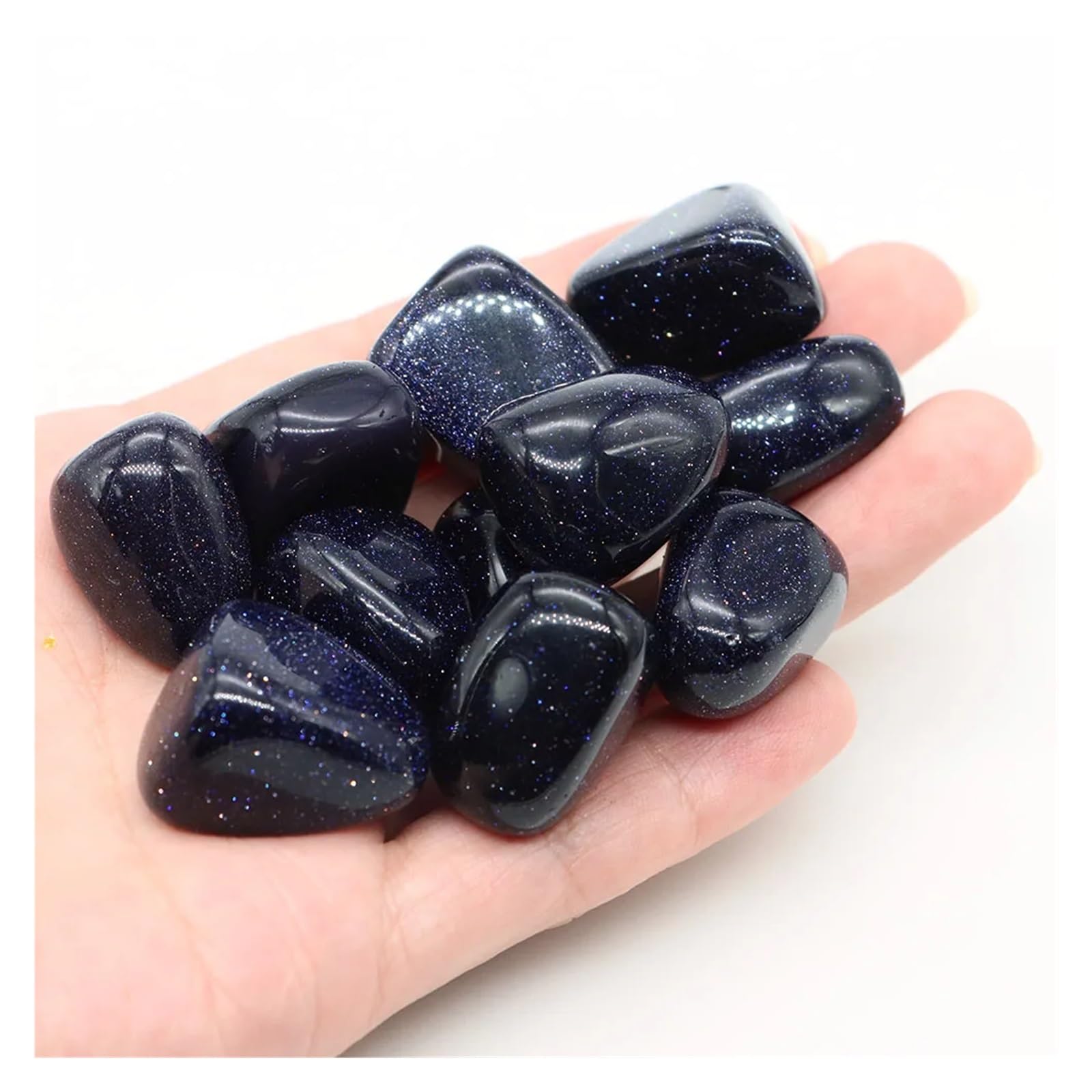 Piedras de Grava para peceras, Rocas pulidas caídas, Piedras Preciosas, Cristales, Acuario, jardín, Multicolor, 50g-1000g(Color 8,1000g)