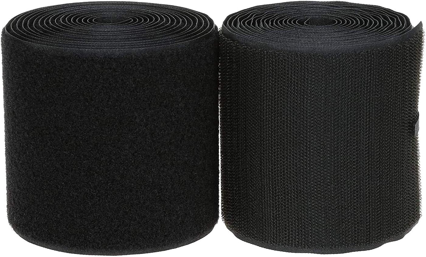 COTOWIN 3" Black Nylon Hook & Loop,Sew on Fastener Tape,3-Yard
