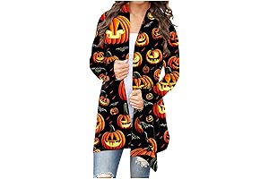 Halloween Costumes for Women Cute Pumpkin Print Plus Size Cat Costume
