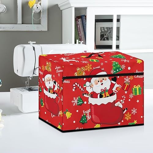 Miniatura 71 de Mumeson Cubierta antipolvo para máquina de coser de gatos negros con flores, para la mayoría de máquinas de coser estándar, plegable, duradera